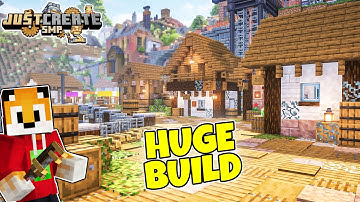 I BUILT an ENTIRE TOWN in Minecraft Create Mod [#16]