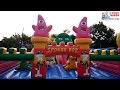 Permainan Pasar Malam Istana Balon Spongebob Squarepants Asik & Seru Sekali Odong odong -Hai Tayo