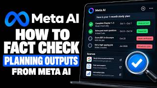 How to Fact Check Planning Outputs from Meta AI | Step-by-Step Guide 2026