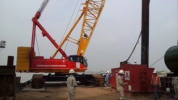 Video thi công cọc ống thép dự án cầu Nhật Tân