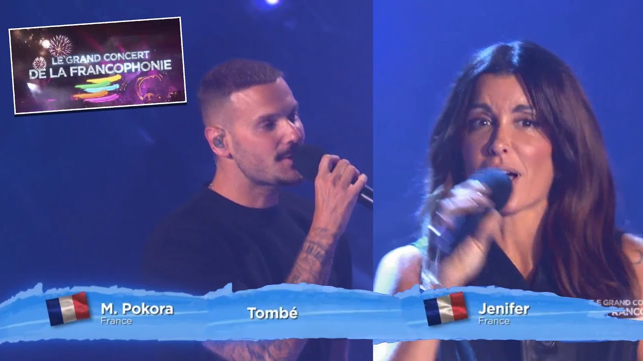 Tombé - LIVE - Matt Pokora & Jenifer [Le Grand concert de la francophonie-La SuperFrancoFête - 2024]