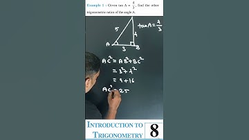 Example 1 | 8.1 Introduction | INTRODUCTION TOTRIGONOMETRY #shorts #shortvideo #trigonometryclass10