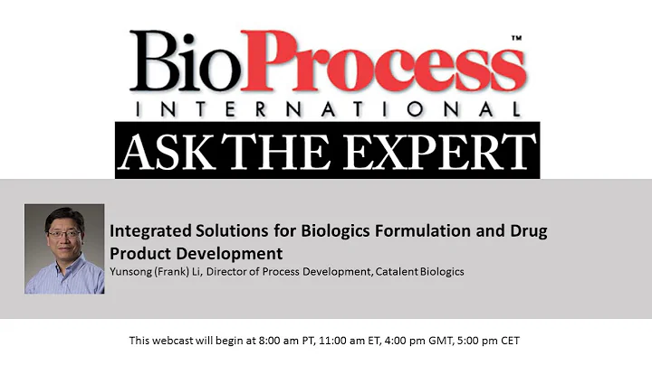 Integrated Solutions for Biologics Formulation and Drug Product Development
