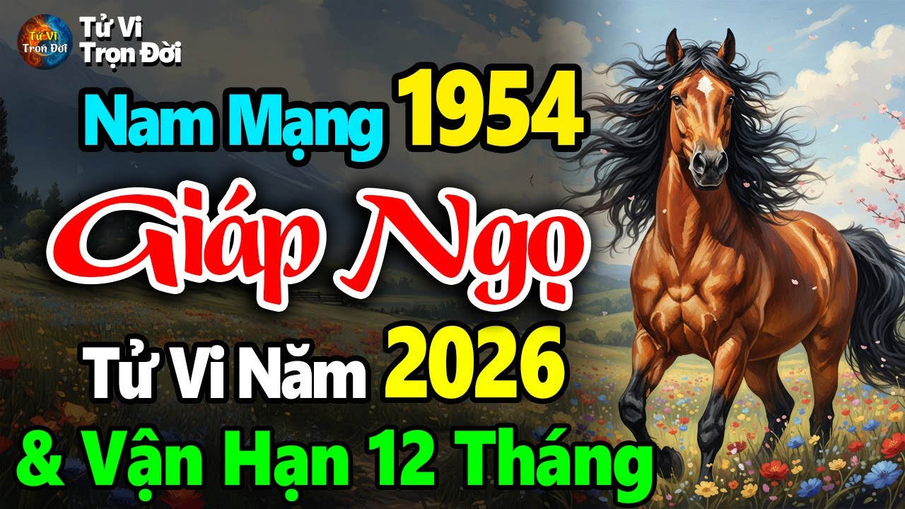 Tử vi Giáp Ngọ 1954 nam mạng, năm 2026: Ngựa chiến về già, lộc lá đầy chuồng, an nhàn tự tại.