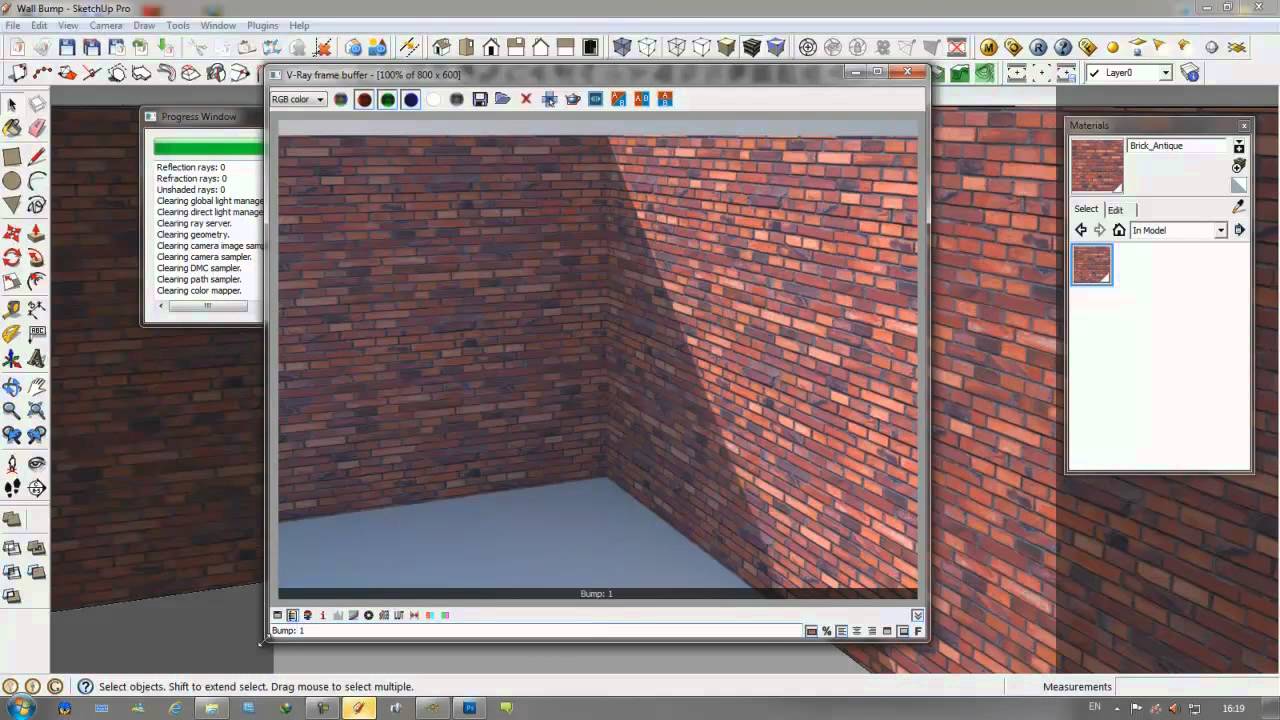 Tutorial Reflection Material Vray SketchUp  Bahasa Indonesia