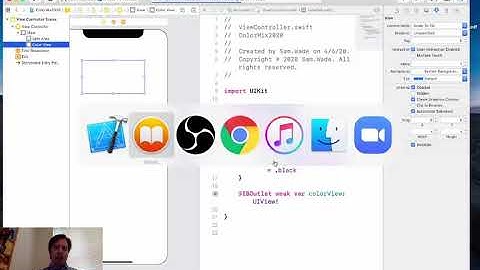 Intro to App Development - ColorMix (part 3) - Using our Outlet and Connections Inspector