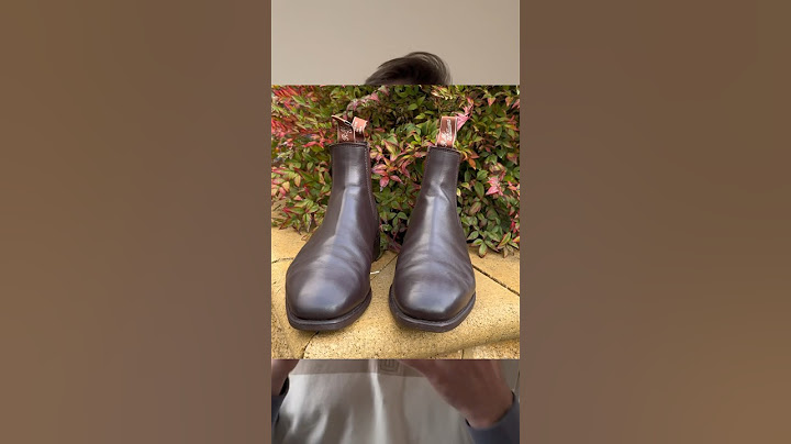 My first pair of leather shoes RM Williams