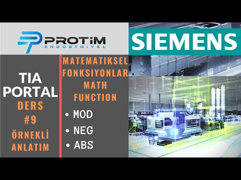 TIA PORTAL PLC PROGRAMLAMA EĞİTİMİ | DERS #9 | MOD | NEG | ABS