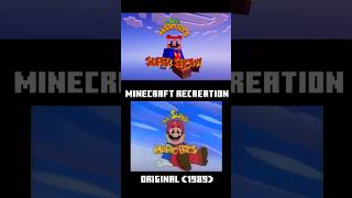 Super Mario Bros Super Show - Intro MINECRAFT COMPARISON