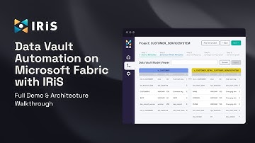 Data Vault Automation on Microsoft Fabric with IRiS | Full Demo & Architecture Walkthrough