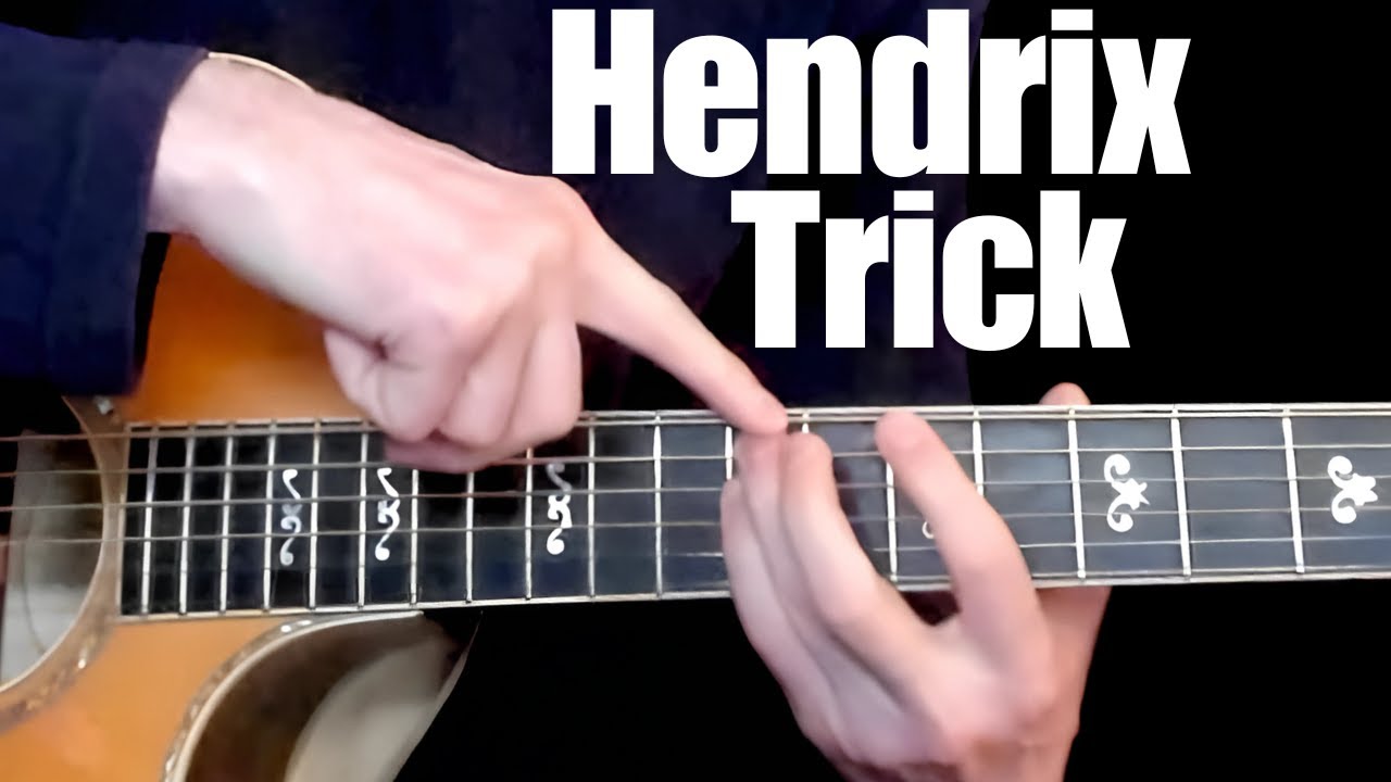 An Easy Chord trick I learned from Hendrix a guitar lesson