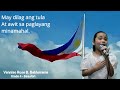 Vennise sings the philippine national anthem lupang hinirang with lyrics
