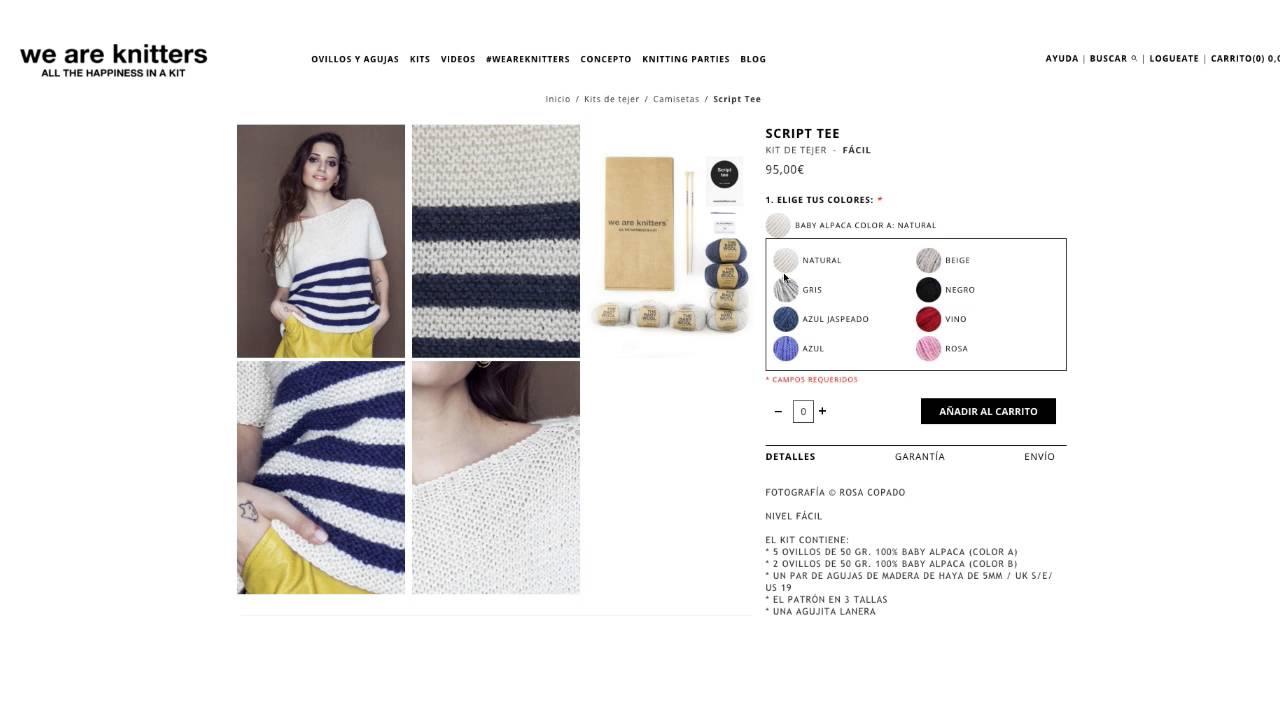 ¿Qué incluye un kit de tejer de We Are Knitters?