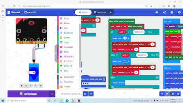 Code dùng điện thoại điều khiển thiết bị thông qua Microbit