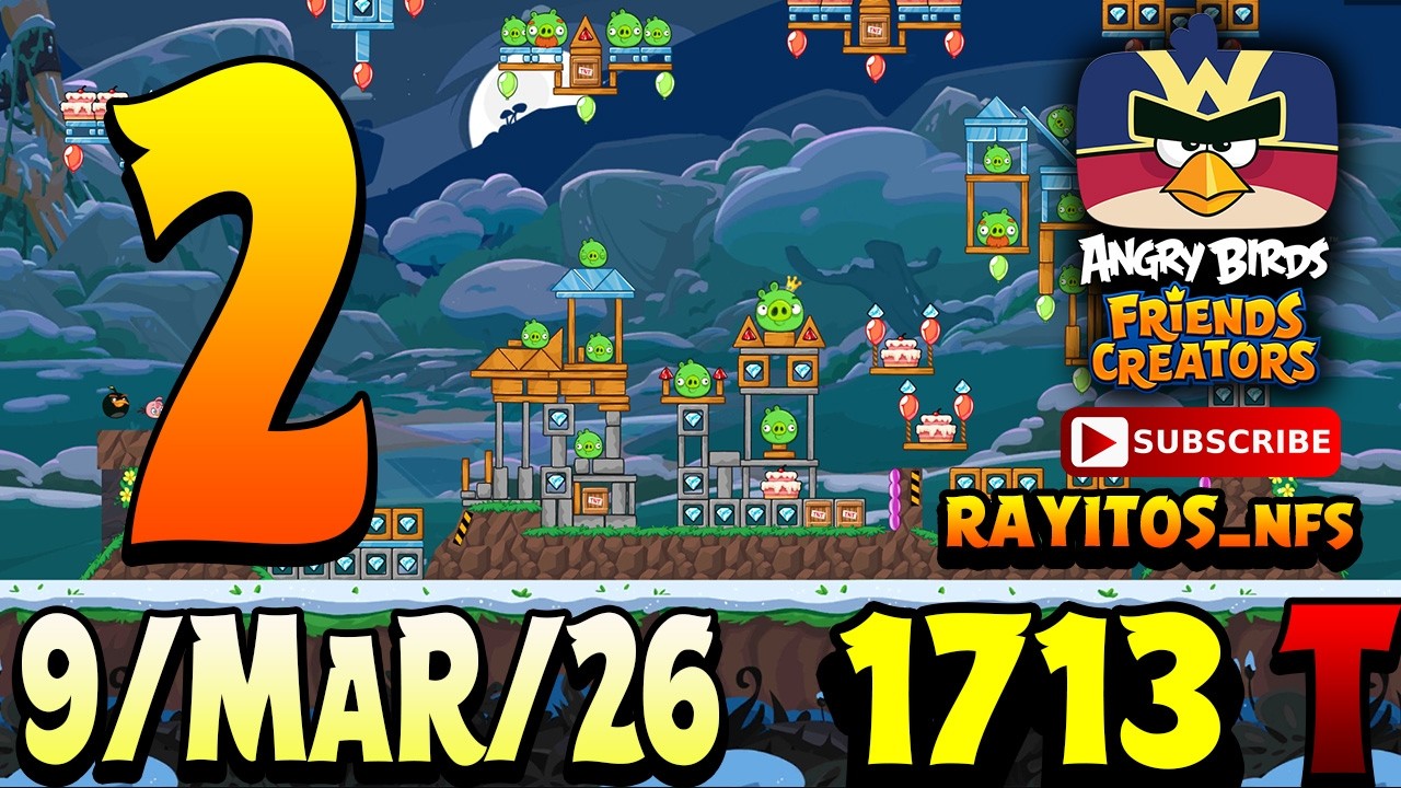 Angry Birds Friends Level 2 Tournament 1713 Highscore POWER-UP walkthrough