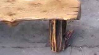 From Vlog 6 The finised coffee table using Welsh oak