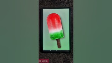 infinite painter tutorial: popsicle drawing in Infinite painter,  textured art, #shorts