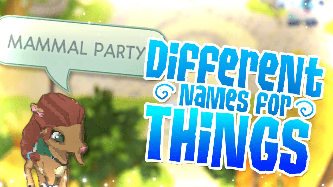 Animal Jam DIFFERENT NAMES FOR THINGS! YouTube