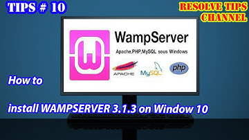How to Install WAMPSERVER Version 3.1.3 on Windows 10