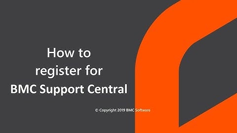 How to register for BMC Support Central