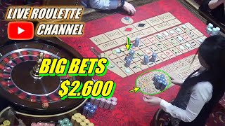 🔴LIVE ROULETTE |🚨 BIG BETS In Fantastic Las Vegas Casino 🎰 Biggest Win 💲2.600 Exclusive ✅ 2023-03-31