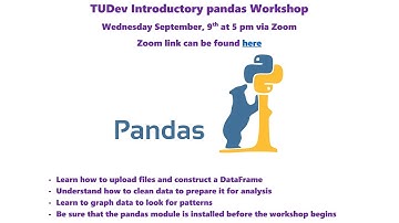 TUDev pandas Workshop!