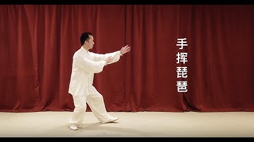 第四式 手挥琵琶 传统杨式太极拳 精简9式 Traditional Yang Style Tai Chi by Jacky Zhang  张峻峰