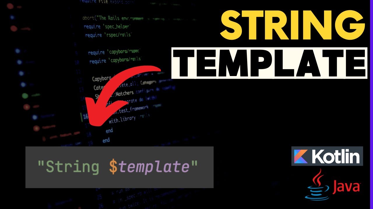 [TUTORIAL] String Template em Kotlin e Java - Diferenças - YouTube