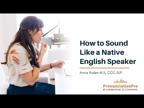 영어 원어민처럼 들리는 방법