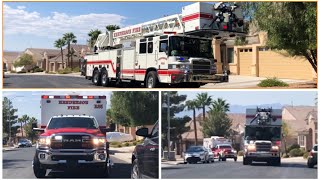 Medical Emergency -  Henderson Fire Department Truck 98 + Rescue 85