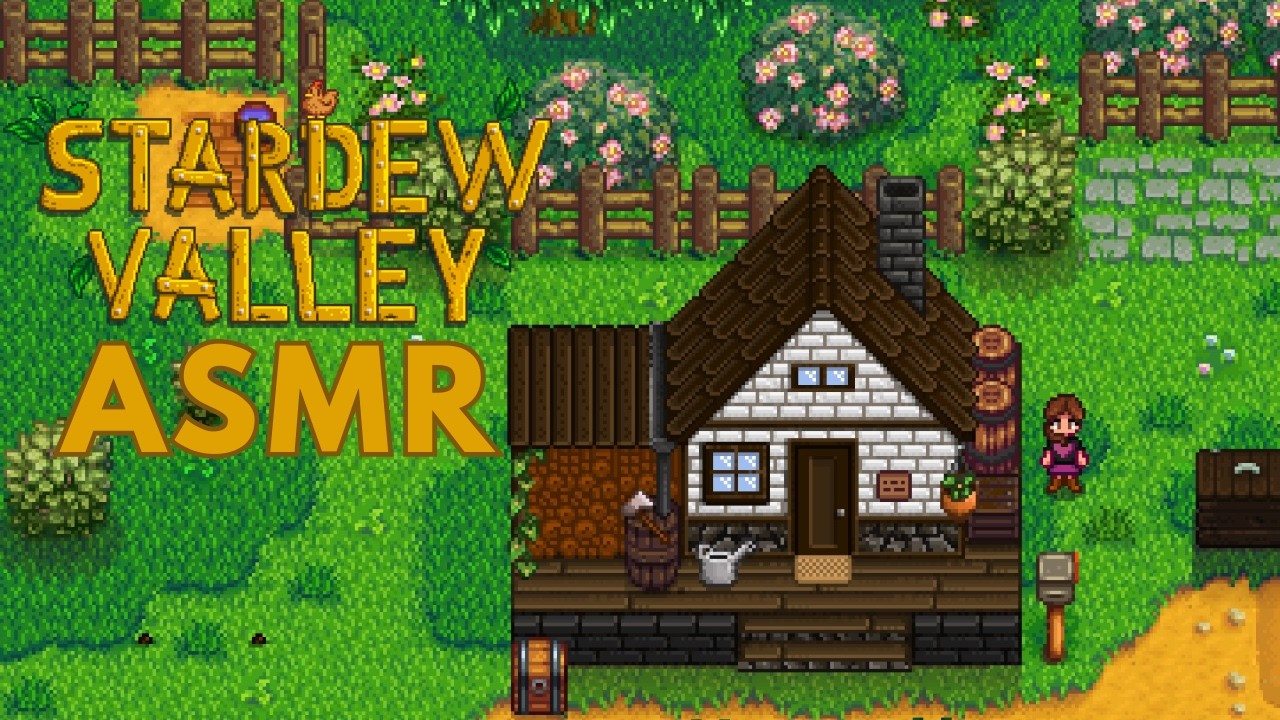 asmr | modded stardew valley gameplay - whispers & mouse and keyboard sounds