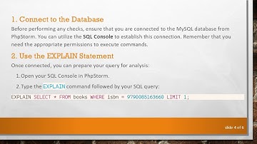 Check If Your Query is Making a Full Table Scan in PhpStorm with MySQL