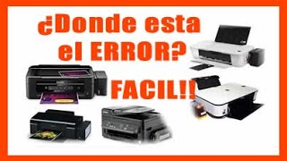 Mi impresora no imprime y tiene tinta, Como Saber donde esta el error Epson | Canon | Hp, FACIL!