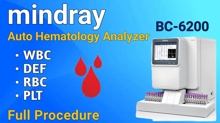 Auto Hematology Analyzer | Mindray BC-6200 | 5-Part Differential Hematology Analyzer