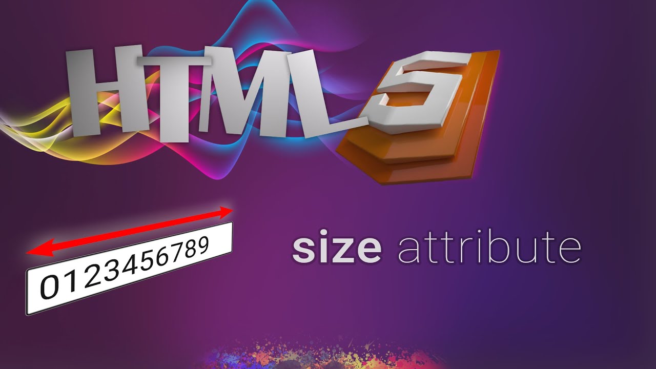 HTML for beginners 59: size attribute - YouTube