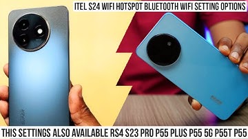 itel s24 wifi hotspot bluetooth wifi setting options rs4