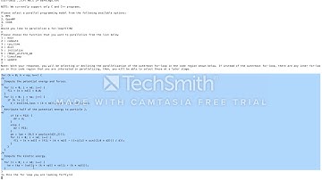 OpenMP Version of Molecular Dynamics Code Using the Interactive Parallelization Tool (IPT)