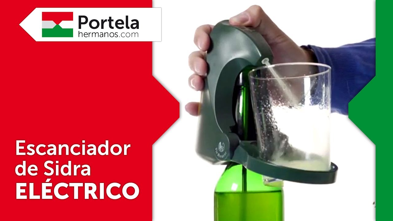 Escanciador eléctrico para escanciar sidra de forma fácil y al gusto.