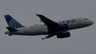 United Airlines Airbus A319-131 (Evo Blue Livery) Takeoff From Idaho Falls [N847UA]