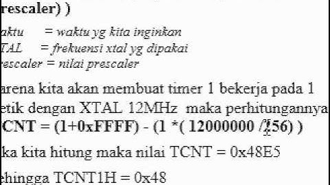 Sistem Mikroprosesor, Timer, Counterr, Interrupt