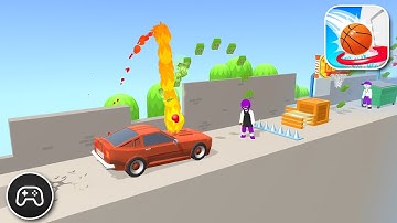 Bounce Dunk - Gameplay Walkthrough Part 81 - Racing Game Levels 287-290 (iOS, Android)