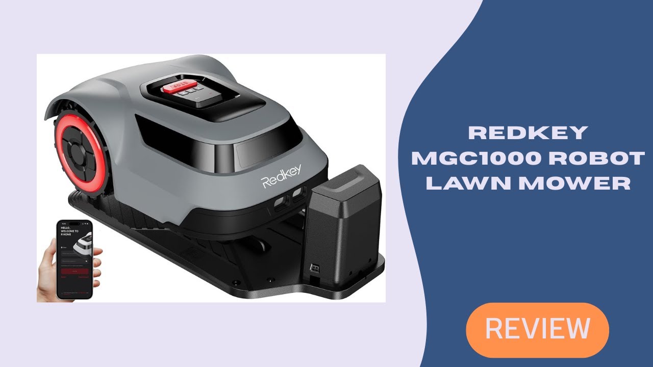 Redkey MGC1000 Robot Lawn Mower | Smart Auto Mowing for 1/4 Acre