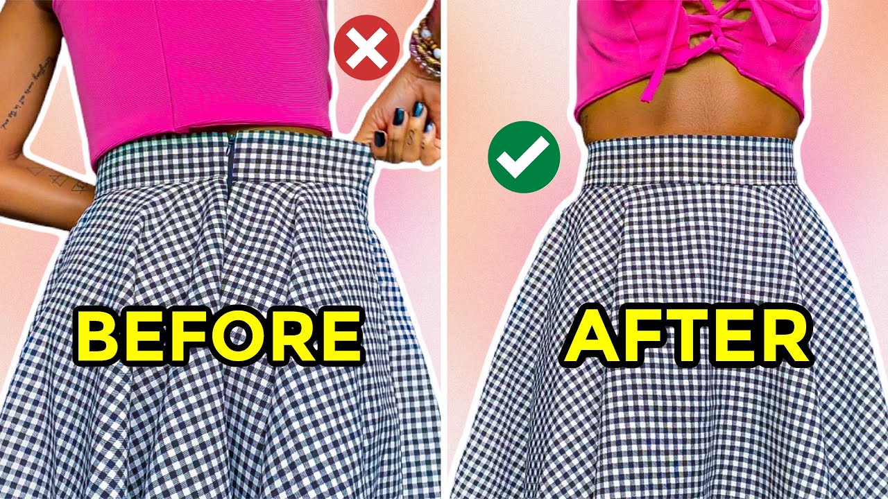 How To Make Your Skirt, Shorts or Pants Tighter At The Waist