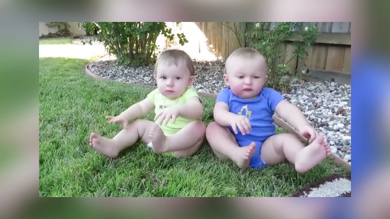 BABIES AFRAID TO TOUCH THE GRASS 