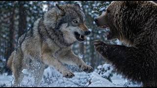 A Mother Bear vs a Wolf Pack – A Brutal Fight for Survival in the Frozen Wild