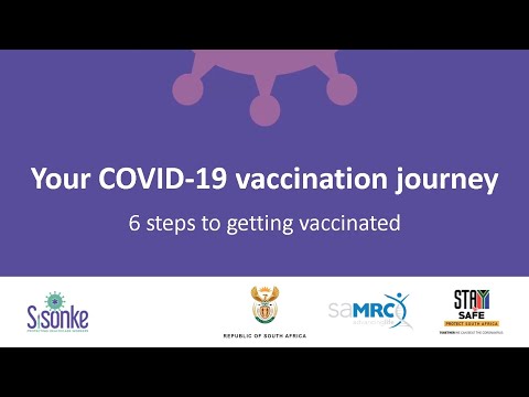 Steps to get vaccinated - Sisonke vaccination programme