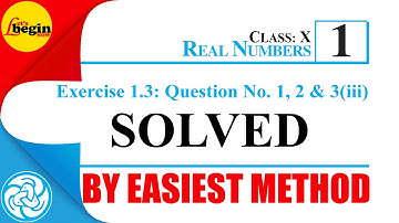 Real Number | Exercise 1.3 Question No-1 and 2  | Simplest Method | Math Tricks | NCERT Solution