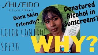 Ashy AF??!!  Ingredient Call Outs --- Shisiedo Color Control SPF 30