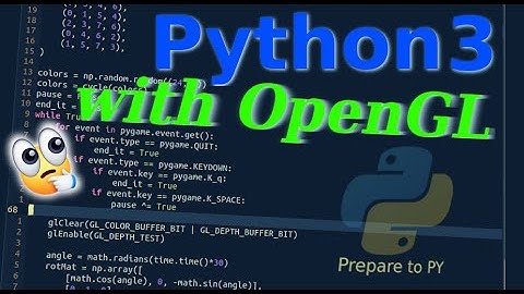Python 3 and OpenGL - 2 - Rendering basic shapes