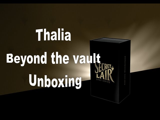 MTG Secret Lair Drop Thalia Beyond the Helvault unboxing - YouTube